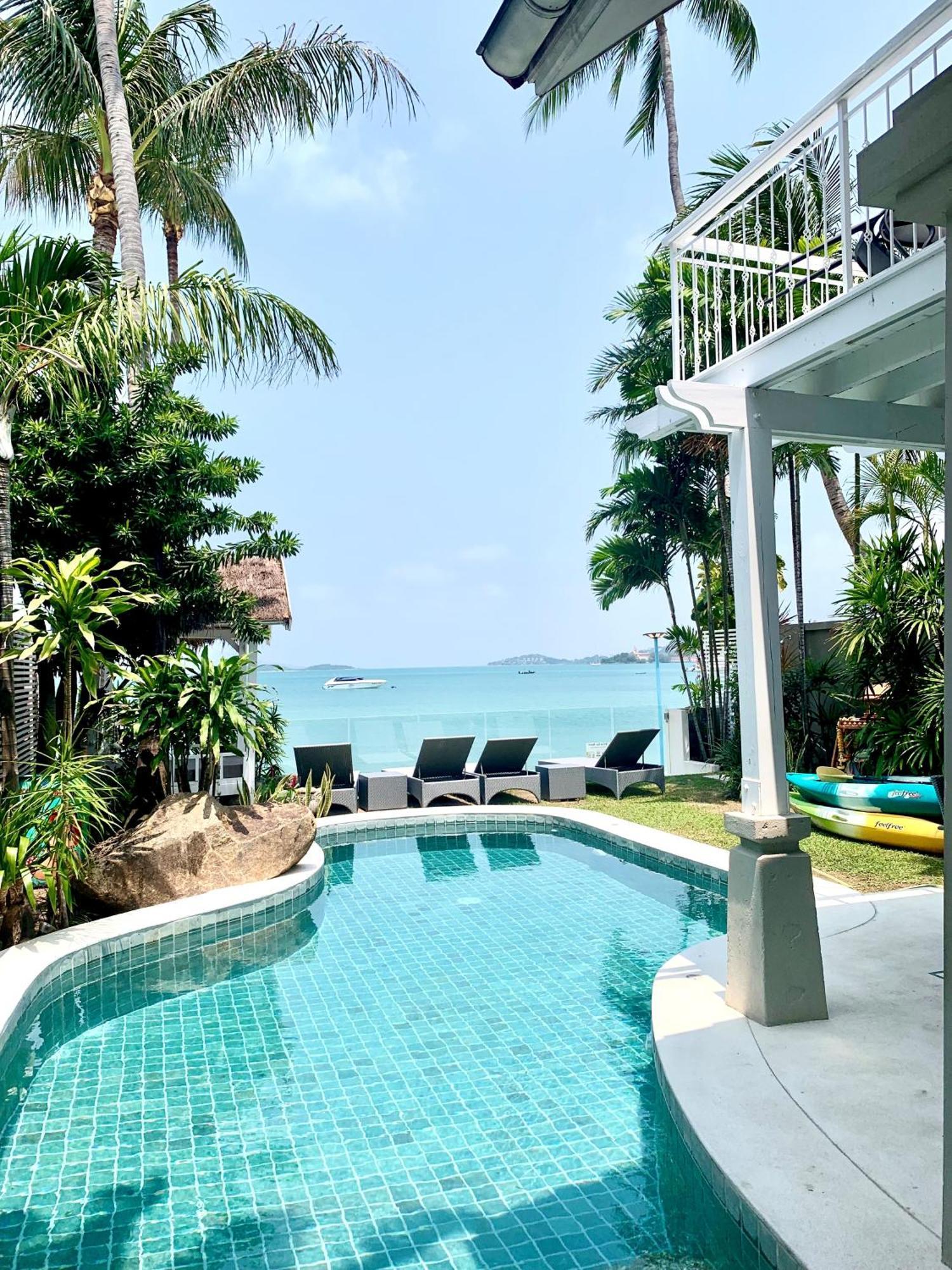 Beachfront Villa Charmant With Private Pool Koh Samui Ngoại thất bức ảnh